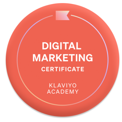 Klaviyo Academy Certificate